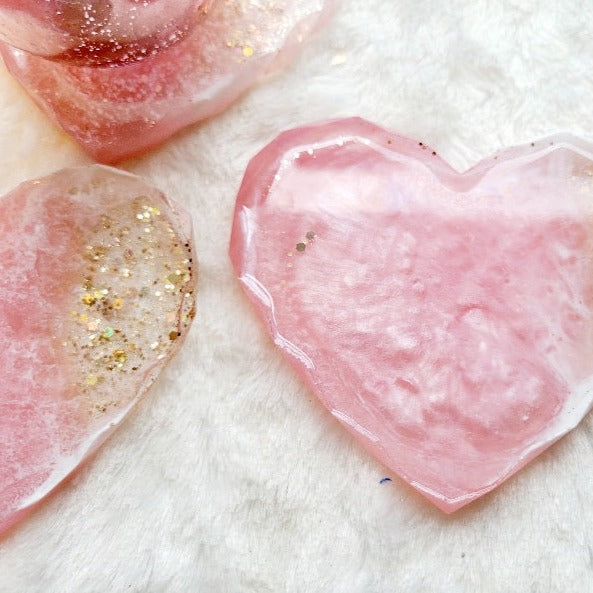 Pink Heart Ocean Coaster