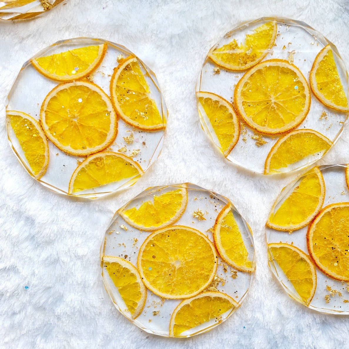 Orange Slice Coasters