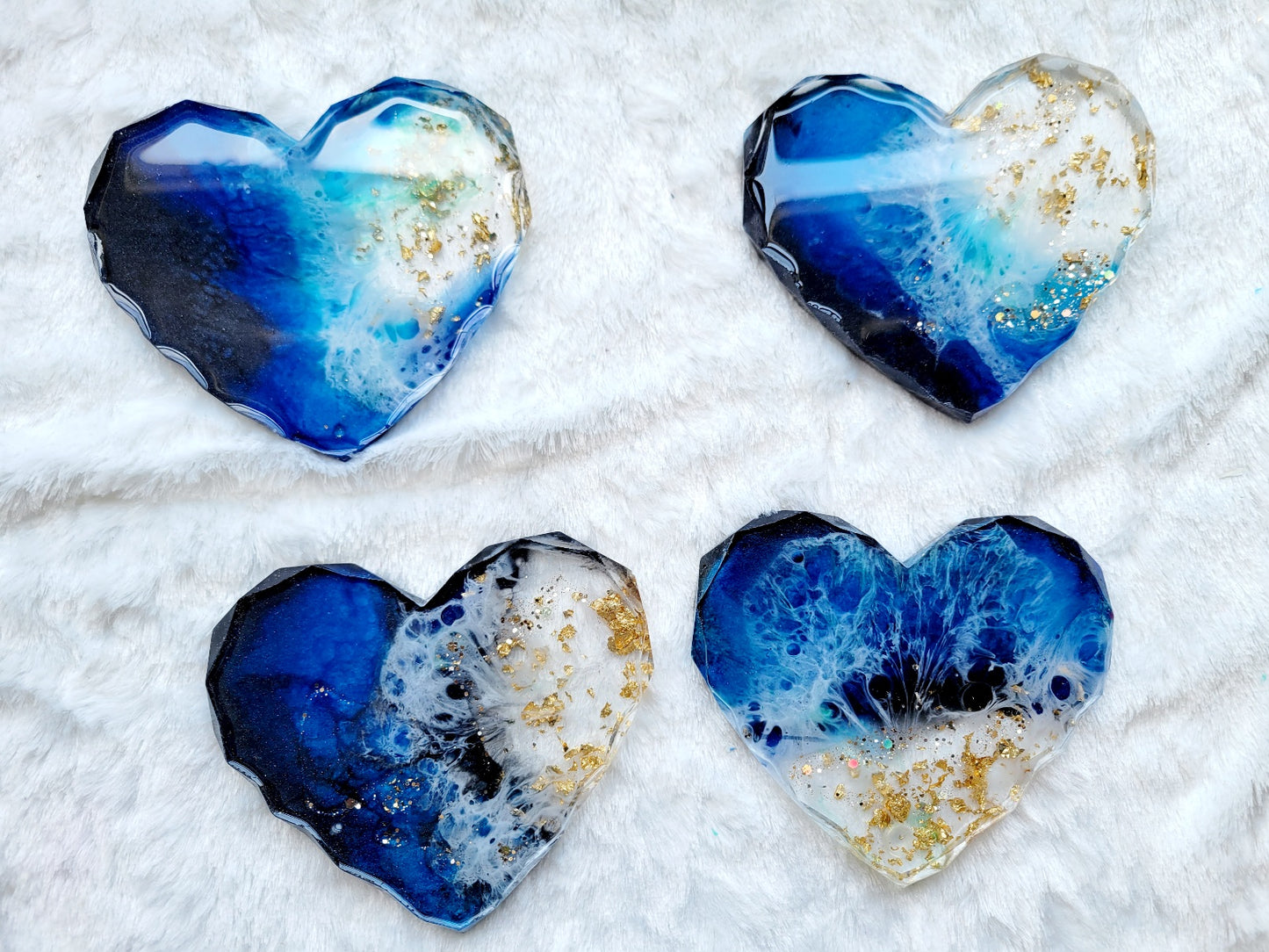 Blue Heart Ocean Coaster