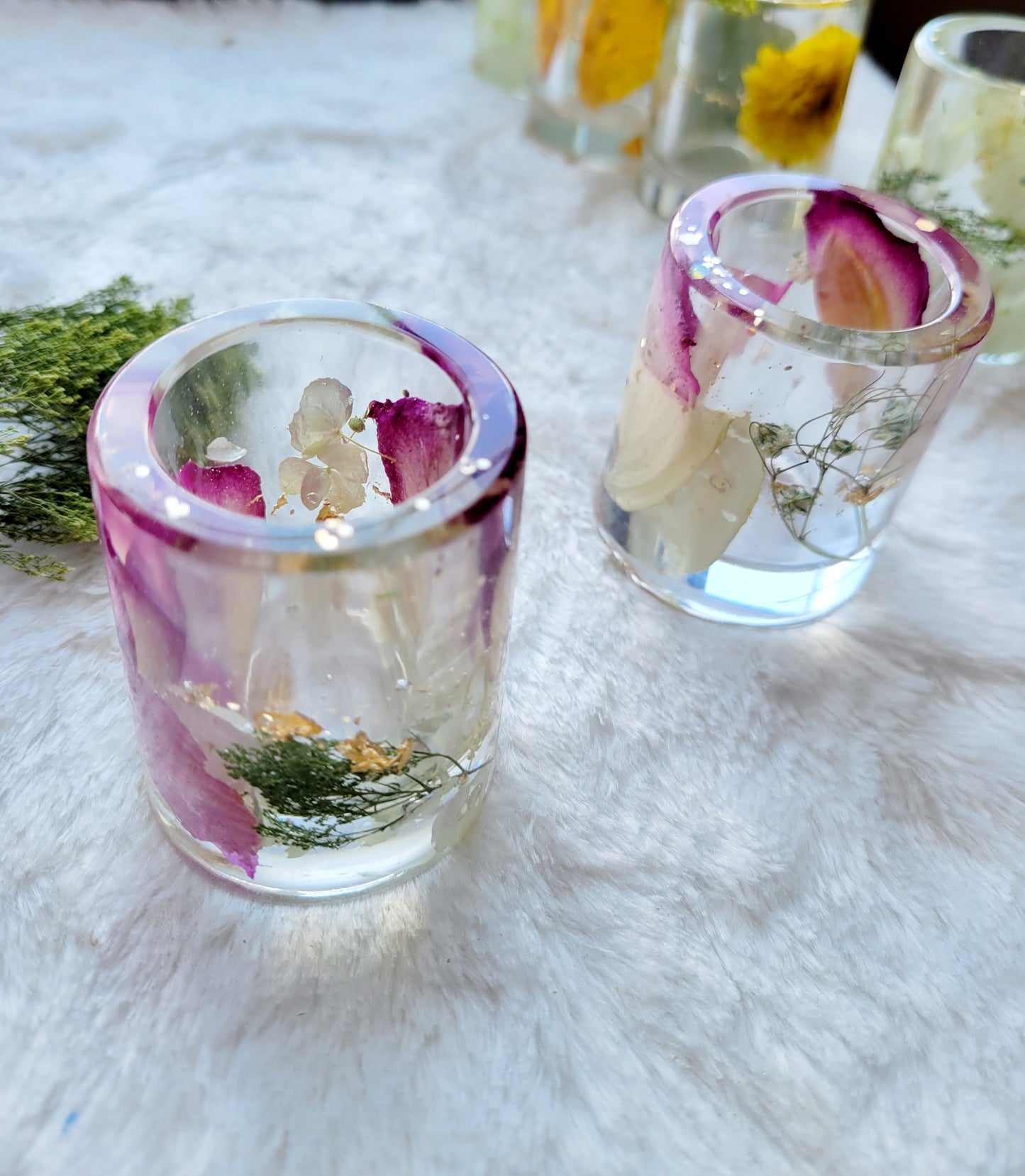 Shot Glass Floral- Set of 4