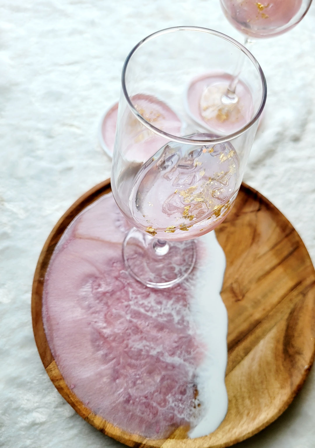 Glam Wine Glass-Pink