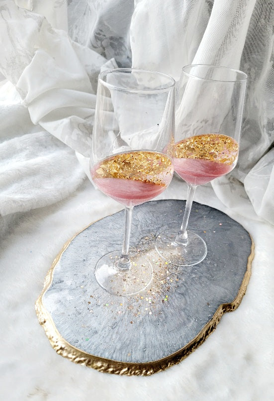 Grey Agate Vanity Decor Tray