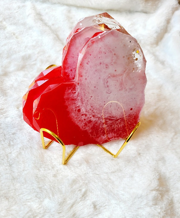 Red Heart Ocean Coaster