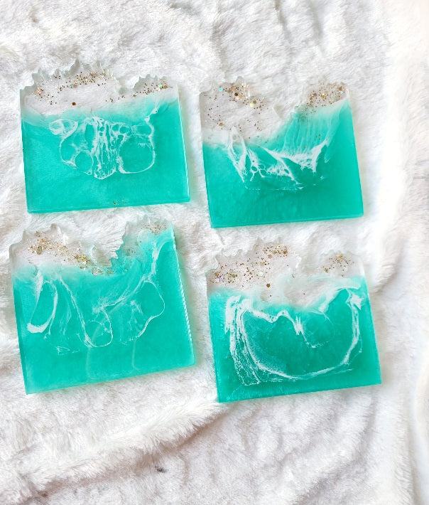 Teal Ocean Serving Tray
