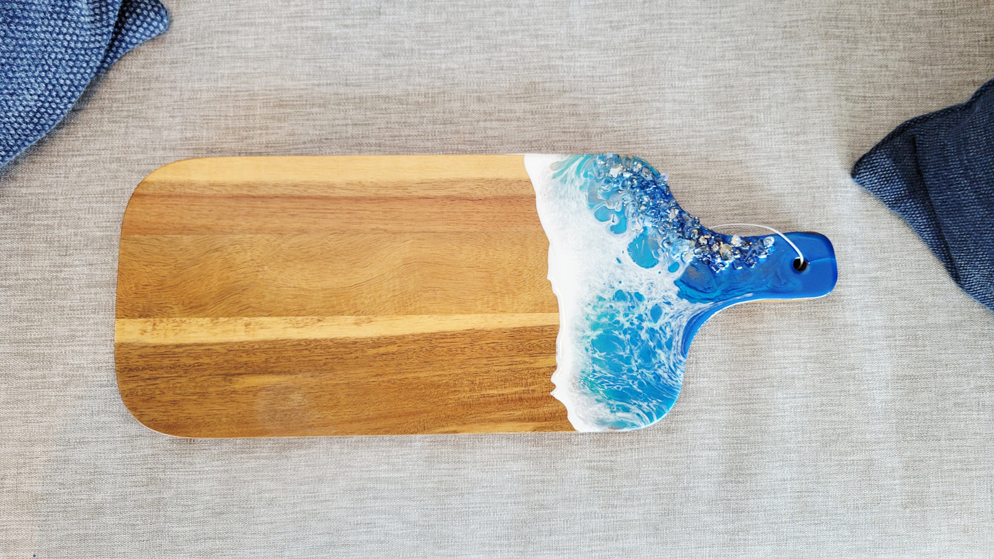 Blue Glam Ocean Cutting Board