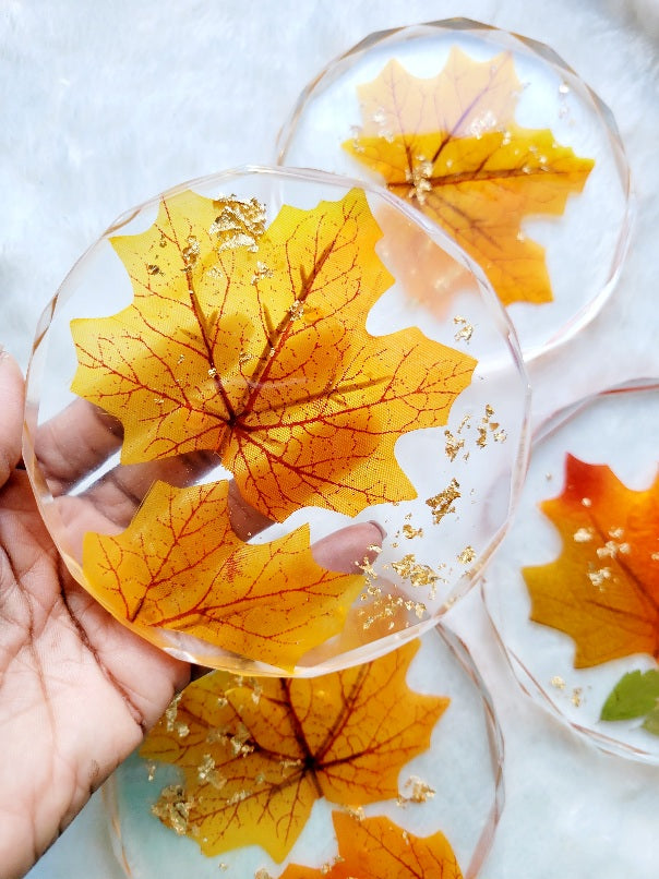 Maple Leaf Fall Coasters