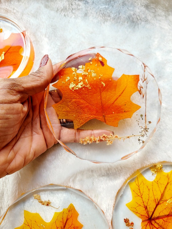 Maple Leaf Fall Coasters