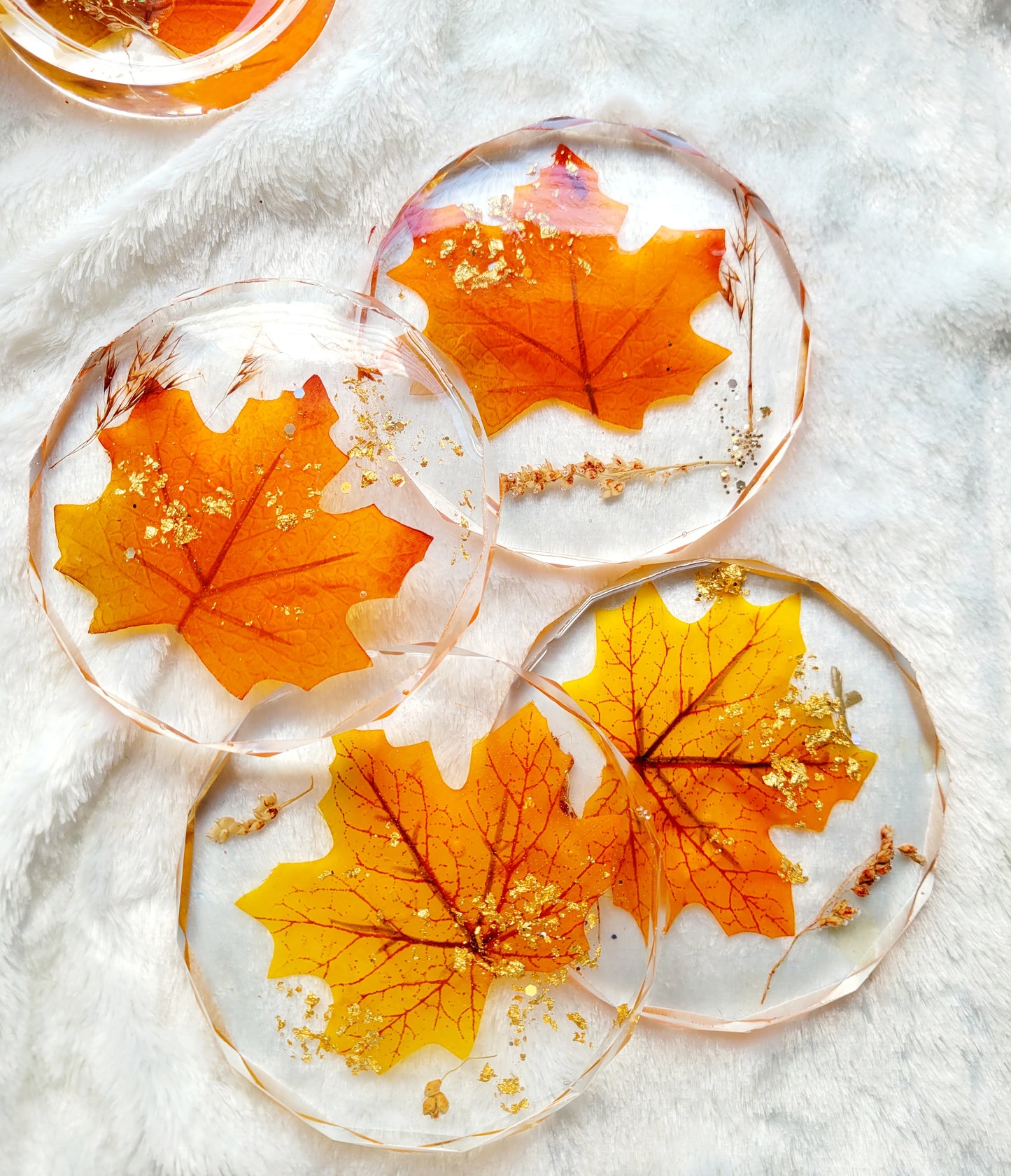 Maple Leaf Fall Coasters