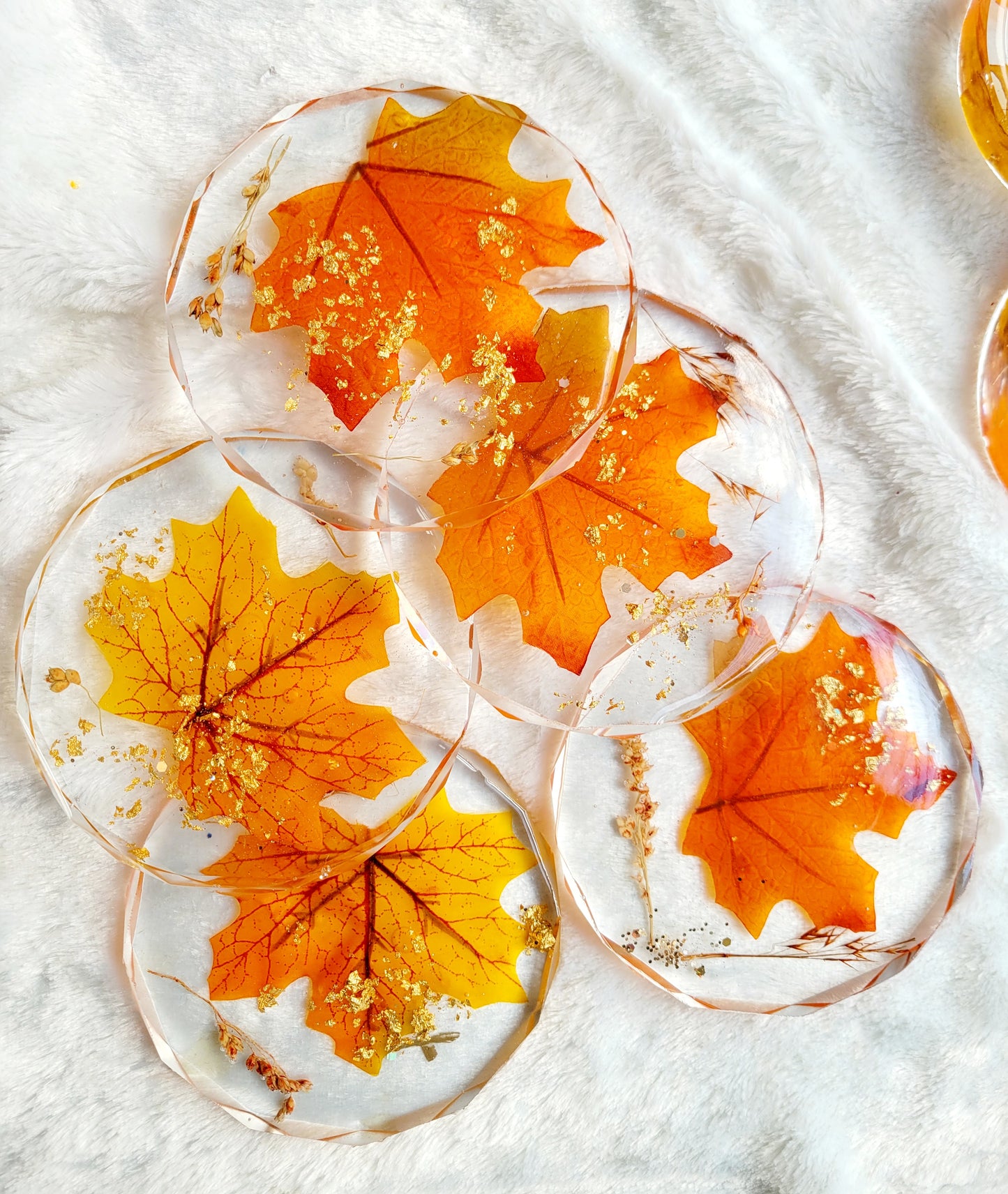 Maple Leaf Fall Coasters