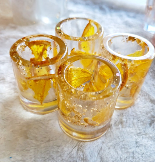 Shatterproof Citrus Shot Glass Set of 4