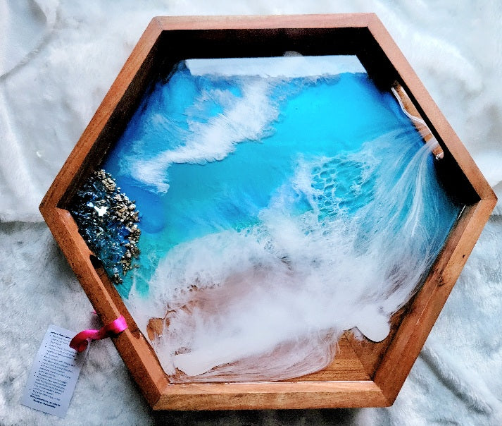 Ocean Style Hexagon Serving Tray