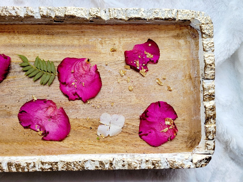 Floral Accent Tray