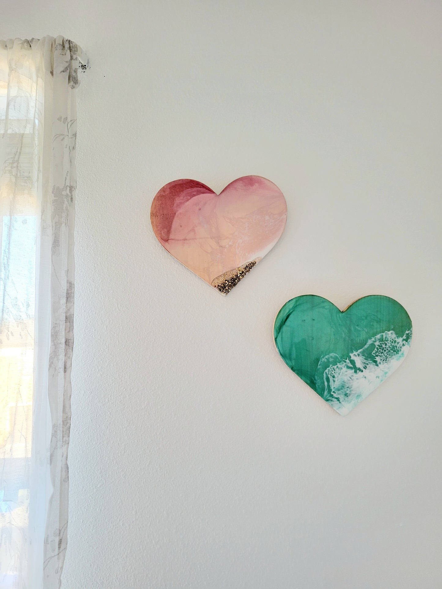 Teal Heart Wall Art