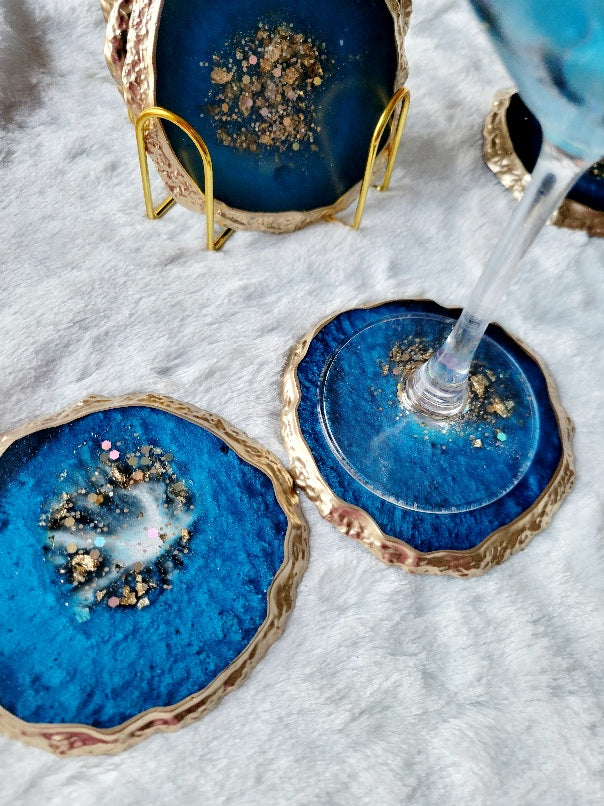 Blue Accent Vanity Tray