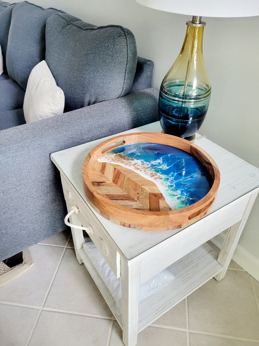 Blue Ocean Serving Tray