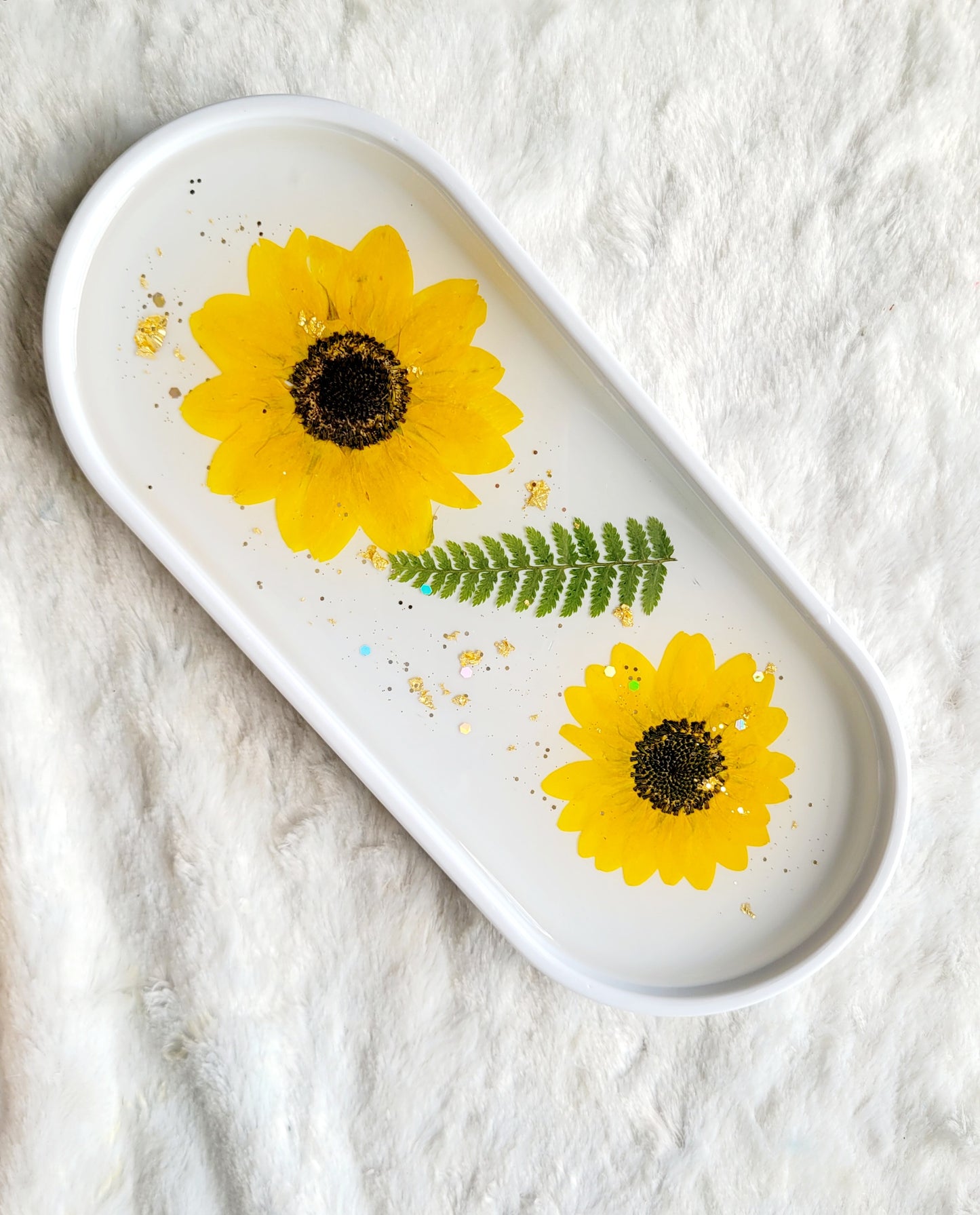 Sunflower Vanity Tray