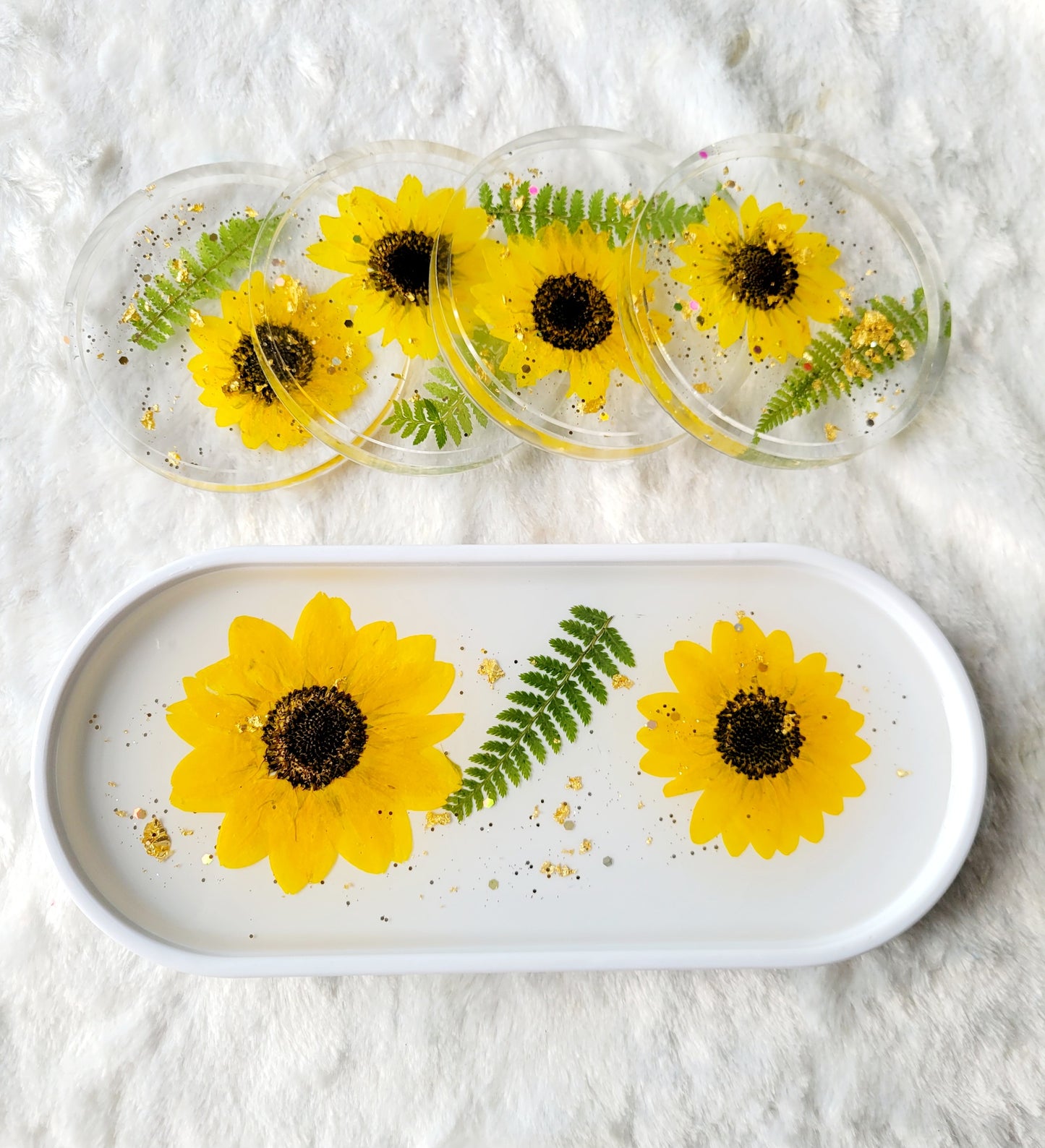 Sunflower Vanity Tray