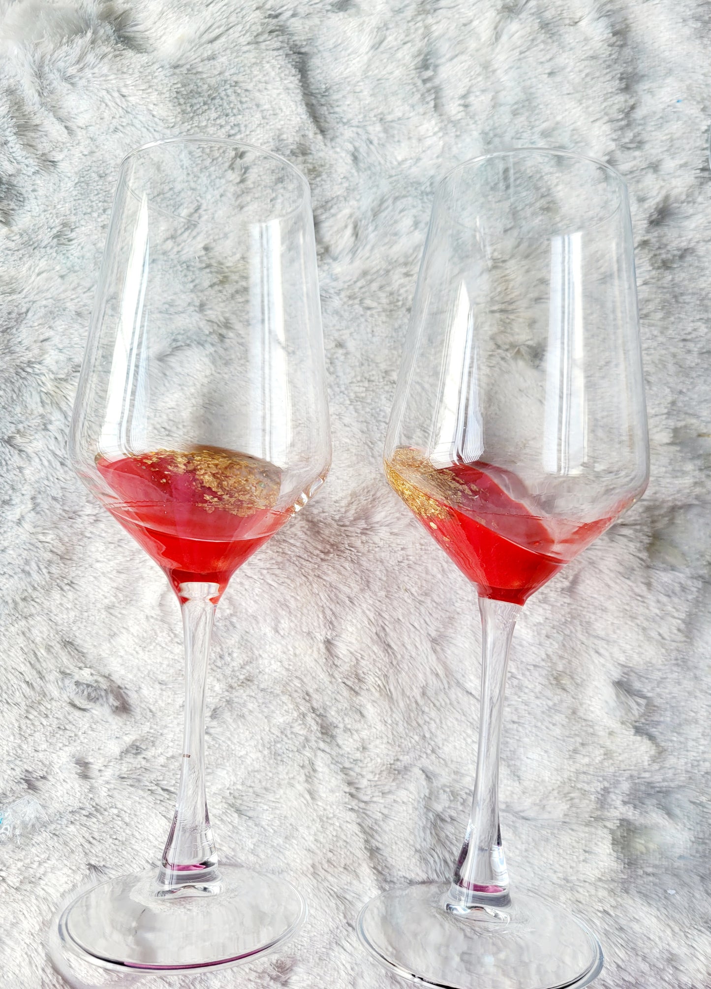 Glam Wine Glass-Red