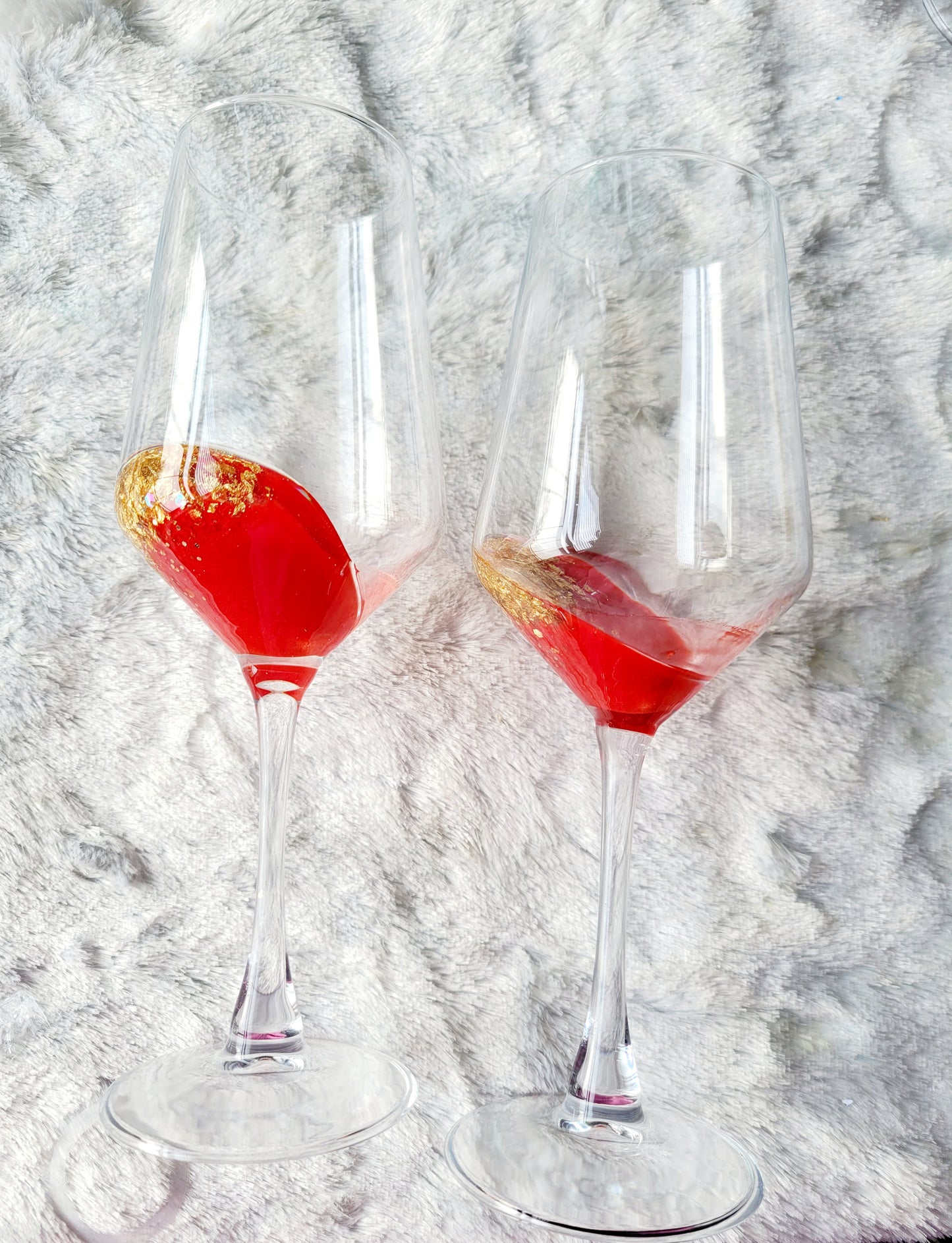 Glam Wine Glass-Red