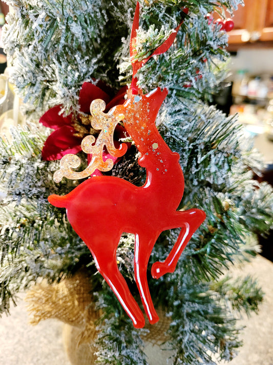 Reindeer Ornament- Various Colors