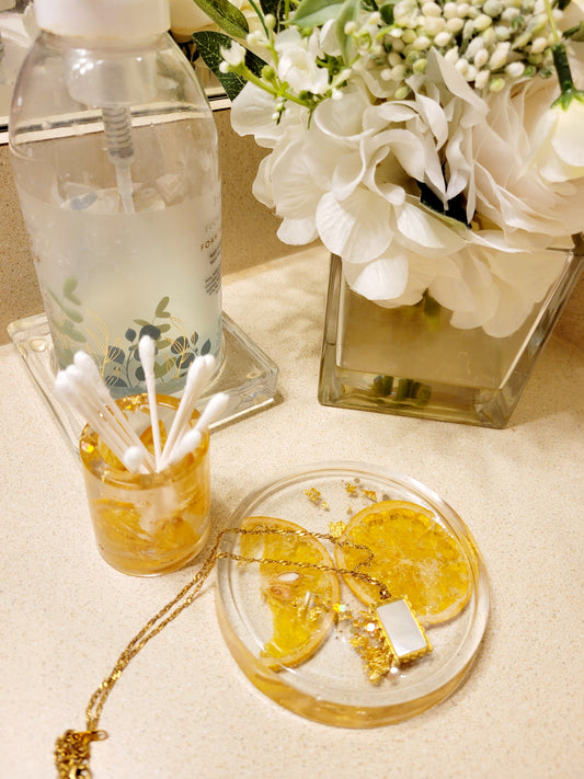 Cotton Swab Storage Container Cosmetics Organiser for Bathroom Guestroom Counter