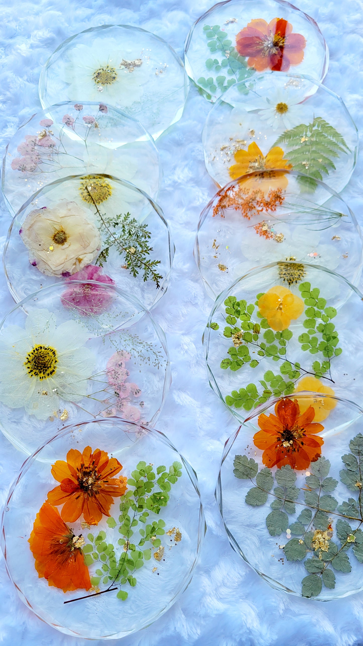 Round Floral Coaster- Mixed Florals