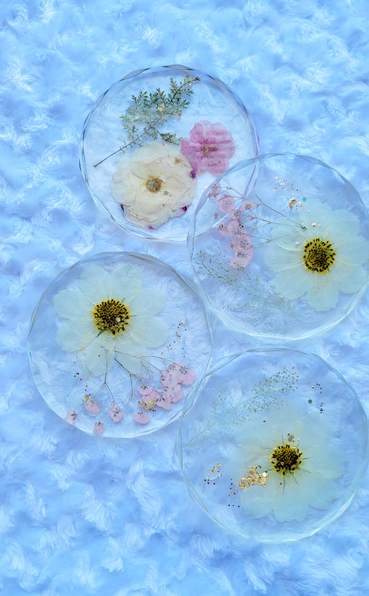 Round Floral Coaster- Mixed Florals