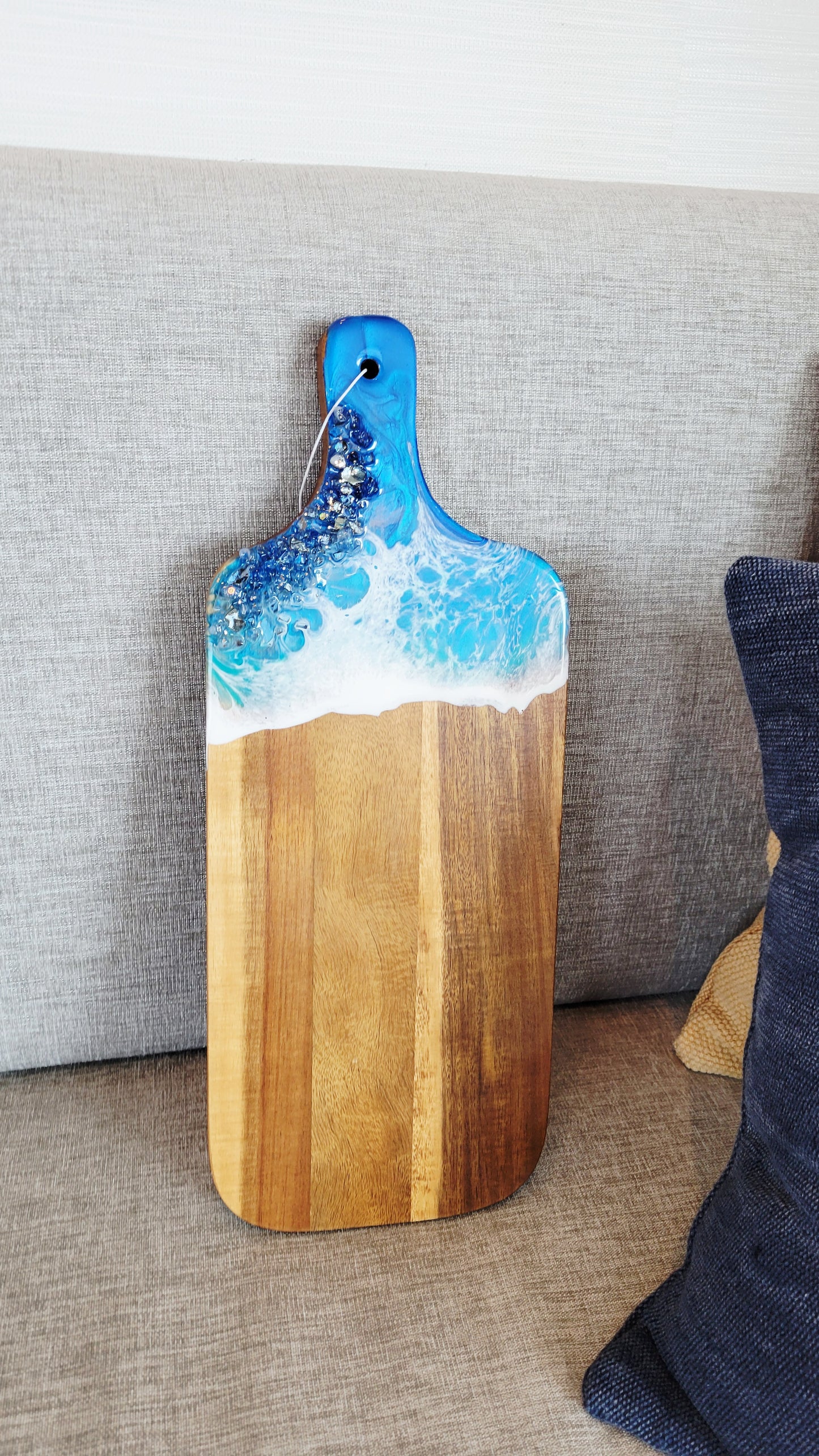 Blue Glam Ocean Cutting Board