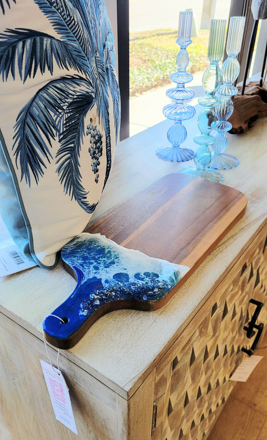 Blue Glam Ocean Cutting Board