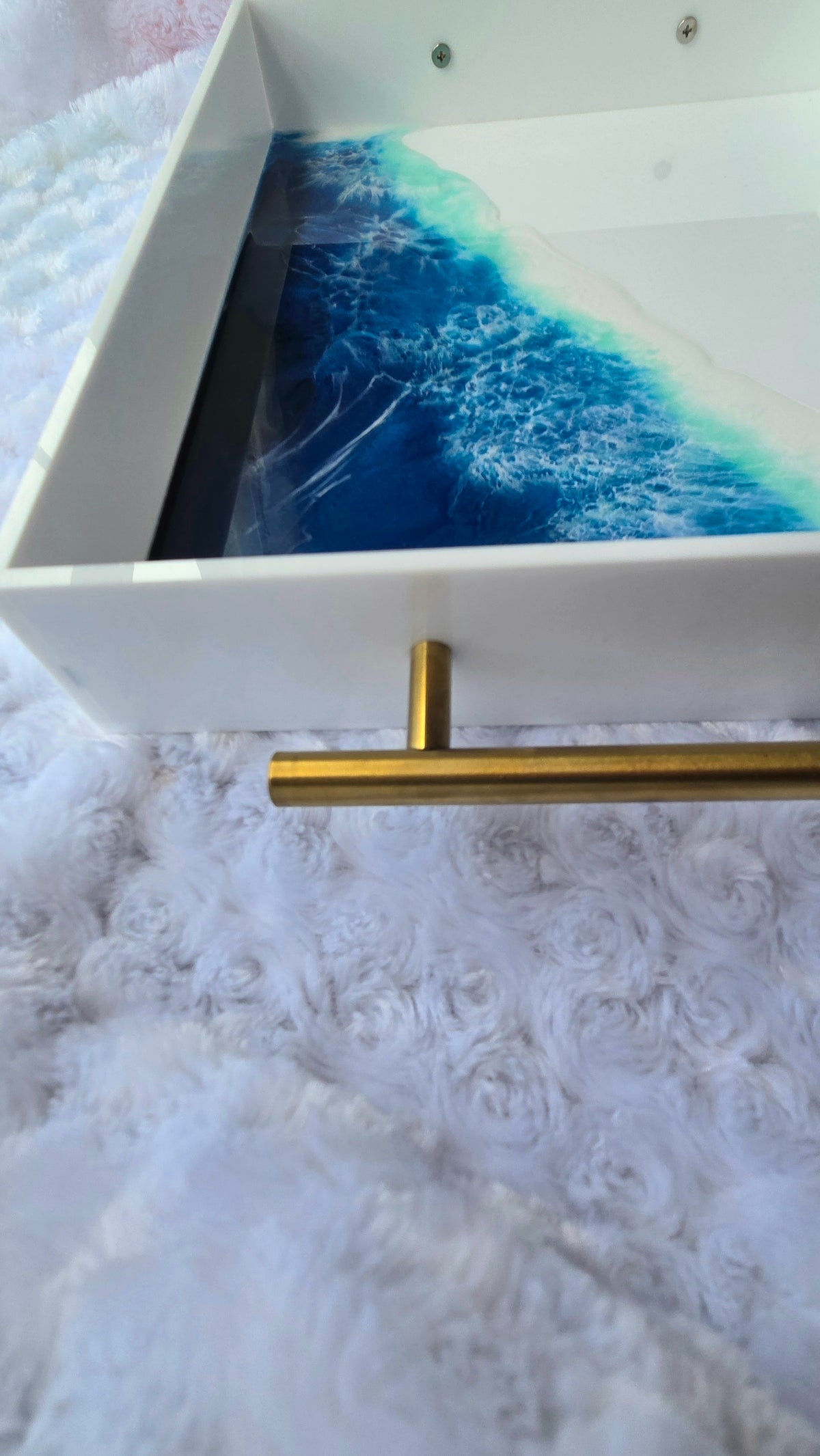 Coastal Waves Resin Tray