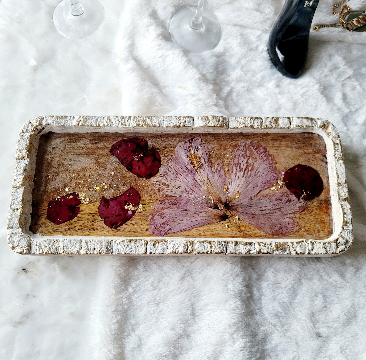 Floral Accent Tray