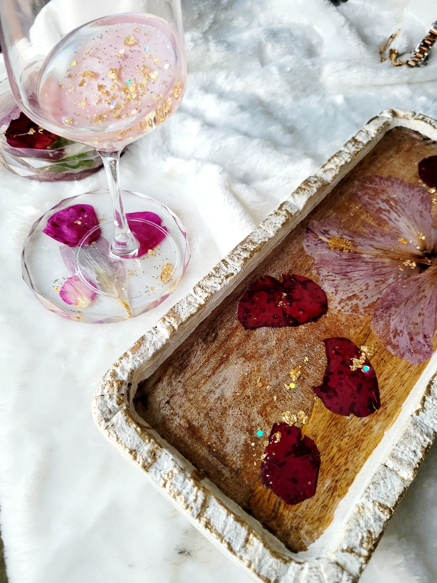 Floral Accent Tray